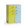COMMODE  SPLIT BLUE GREEN