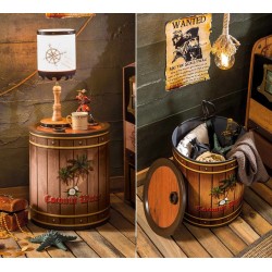 CHEVET ROND  BLACK PIRATE