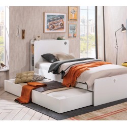 LIT TIROIR (90*190)  WHITE
