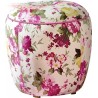 POUF ROND FLORA  PINK