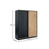 ARMOIRE COULISSANTE  BLACK