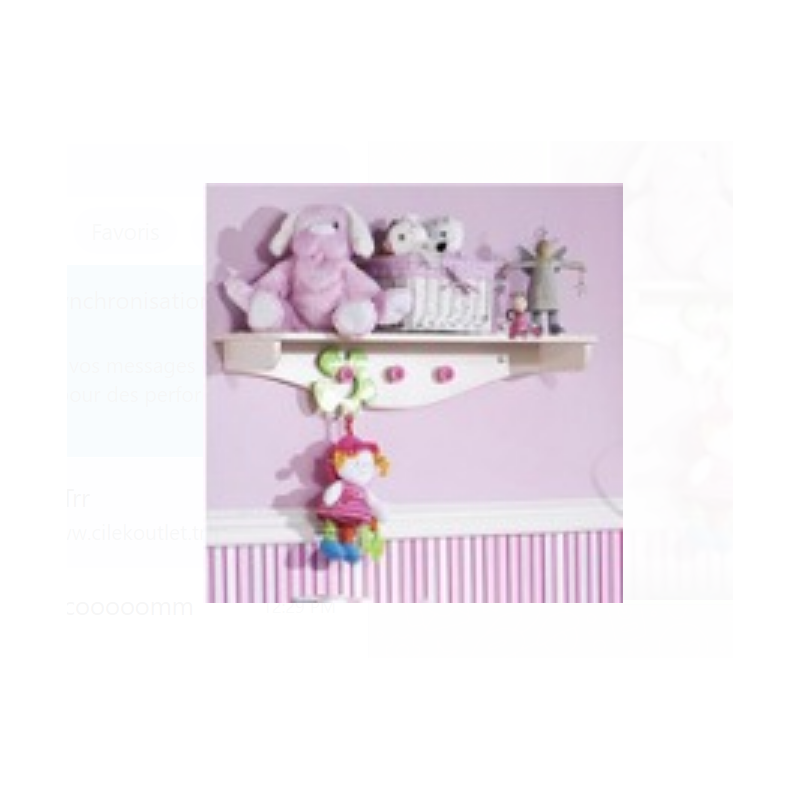 ETAGERE MURALE BABY FLOWER